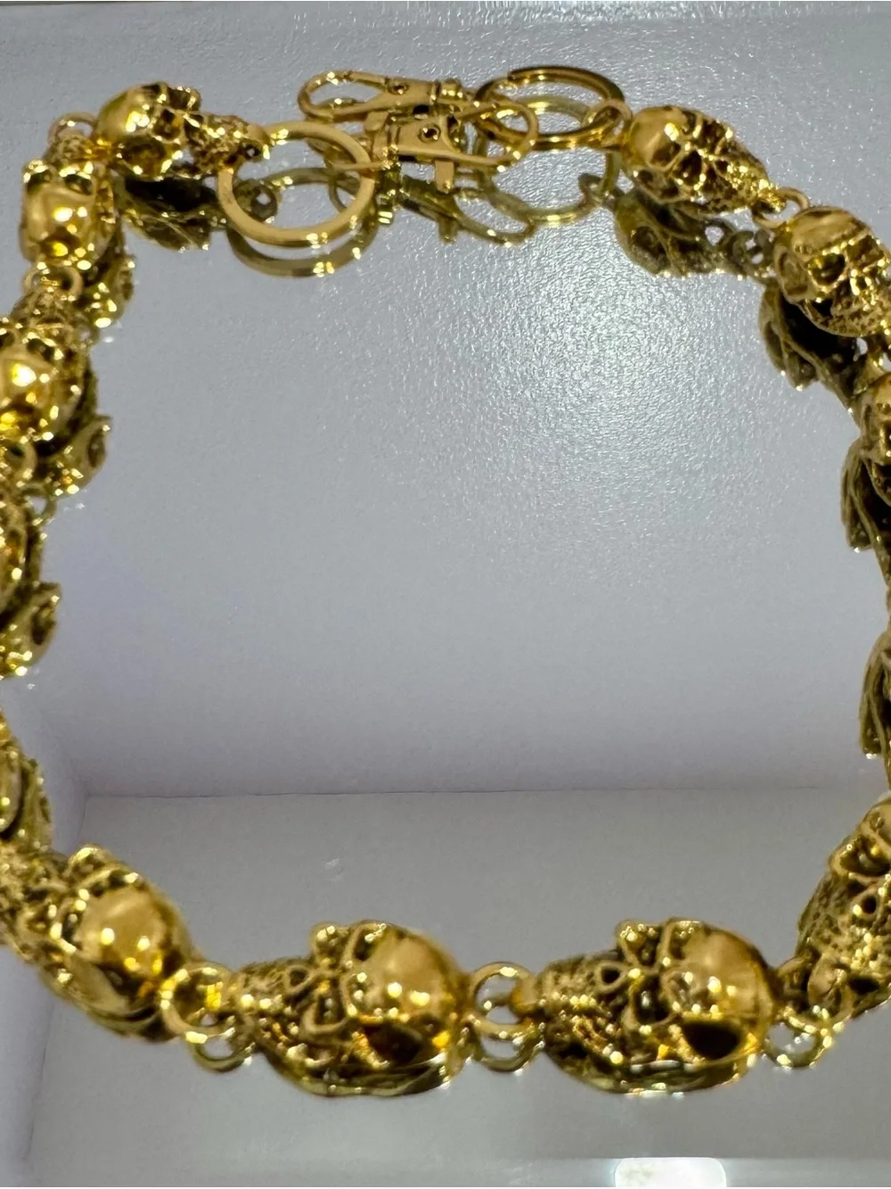New Gold Skull Bag Chain 18 inches